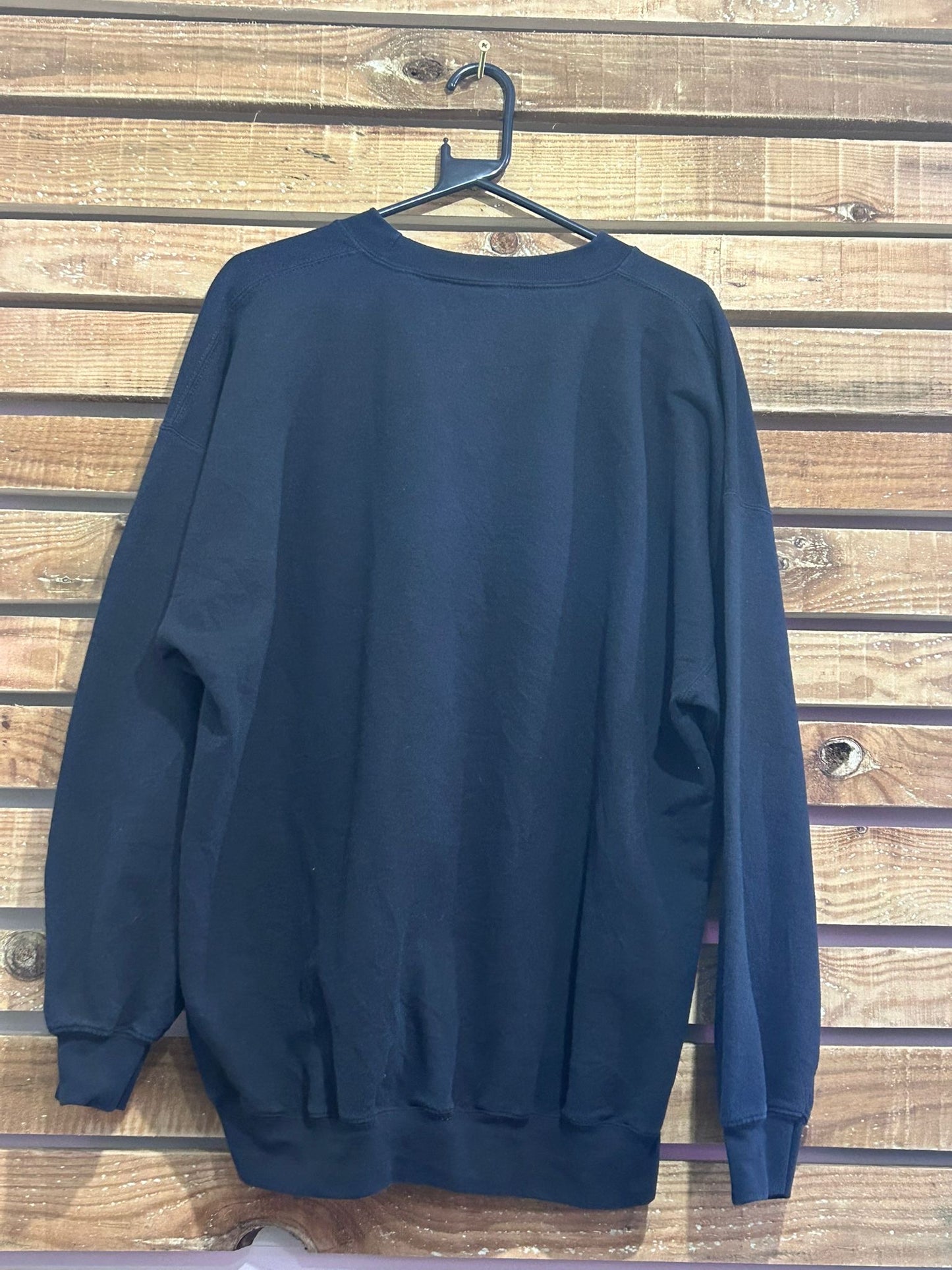 Vintage Y2K Milaca Wolves football embroidered sweater/sweatshirt. USA. Black. Size XXL