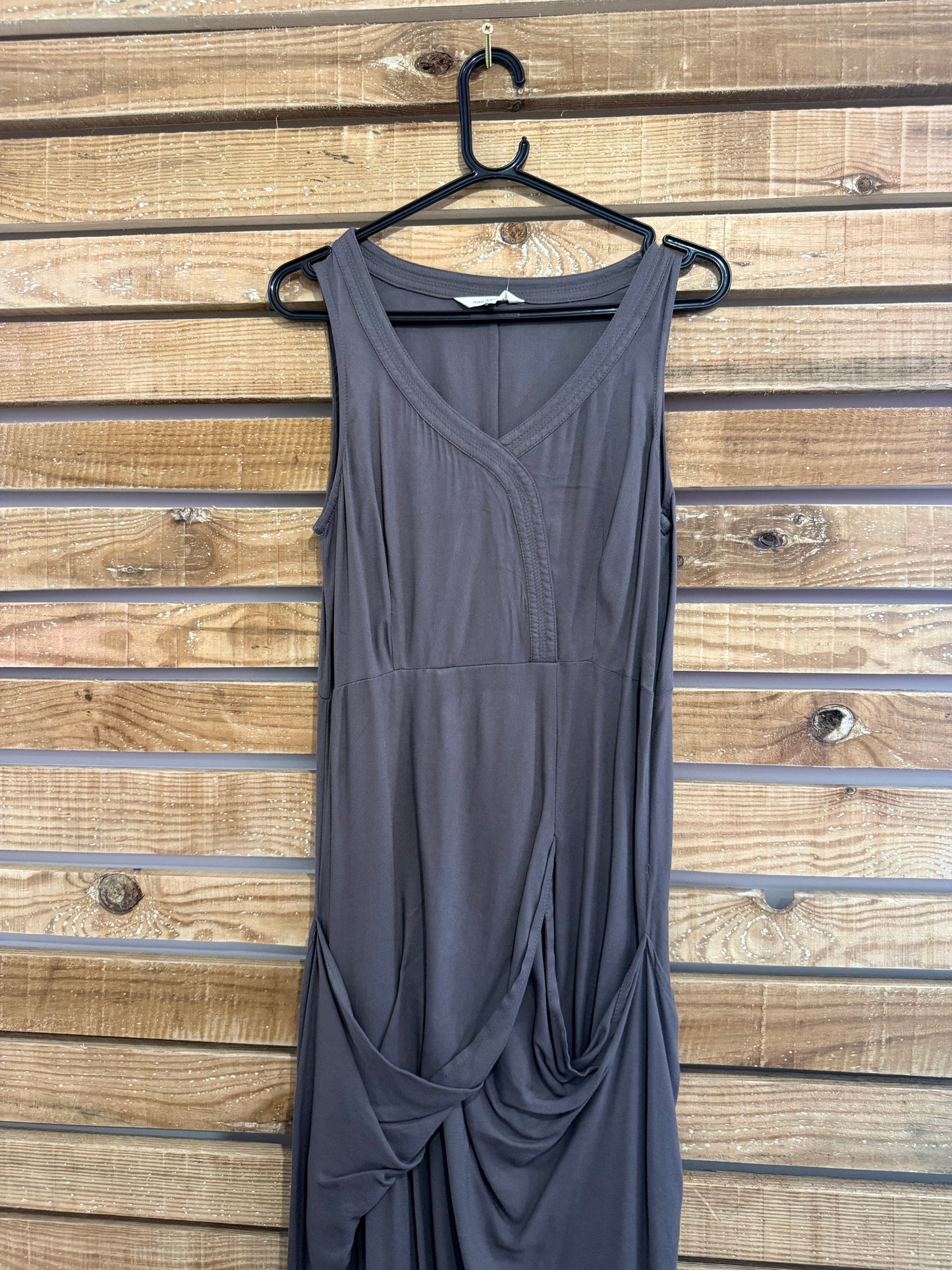 Vintage Y2K Sandwich draped dress. Size UK10. Grey. Summer/ holiday/ beach.