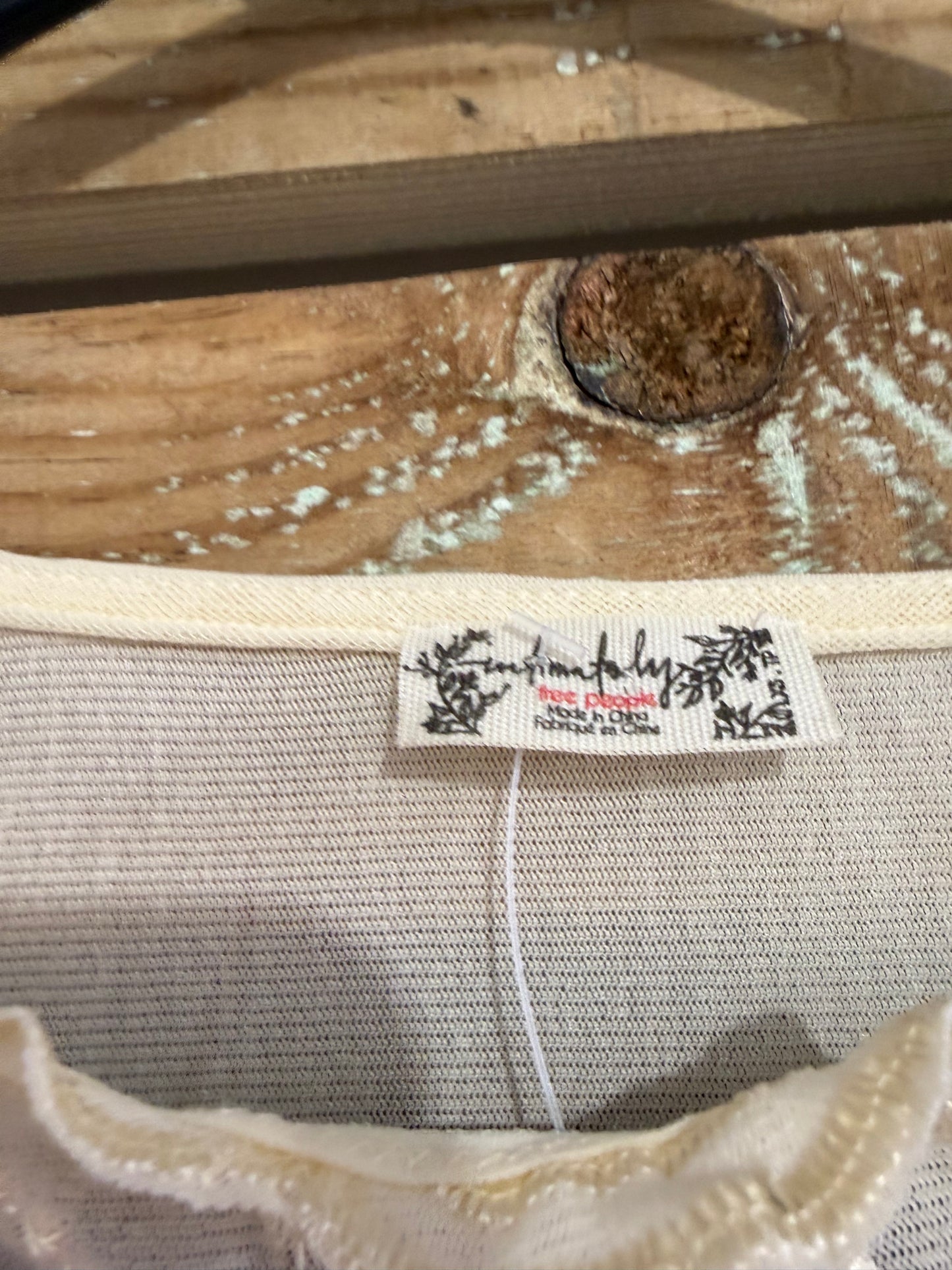 Free people lace bodysuit. Cream. Size XS