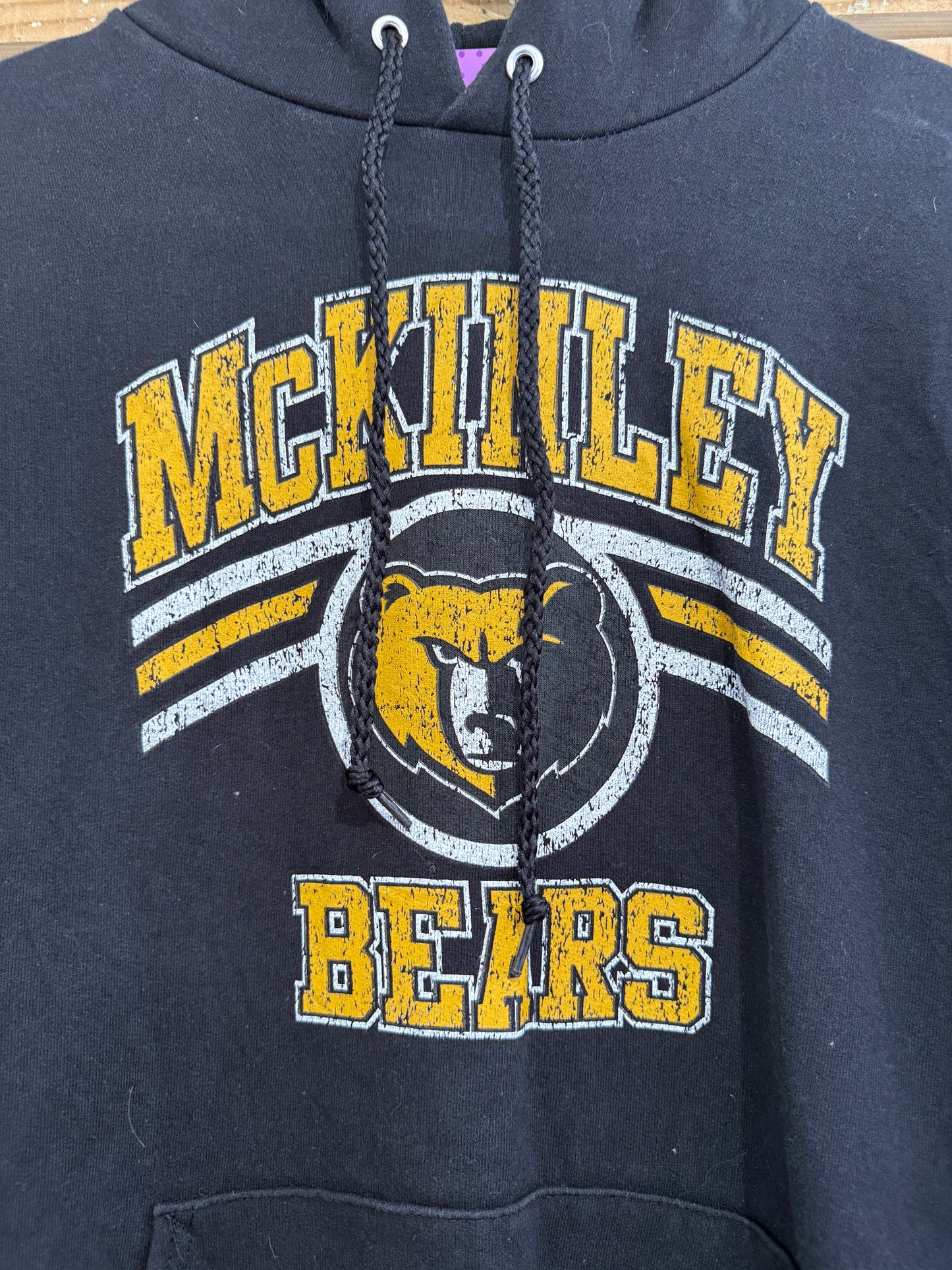 Vintage 90s Champion American McKinley Bears Hoodie/Hooded Sweatshirt. USA. Size Large