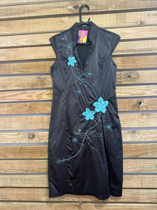 Vintage Y2K Jane Norman Chinese cheongsam dress. Size 12.