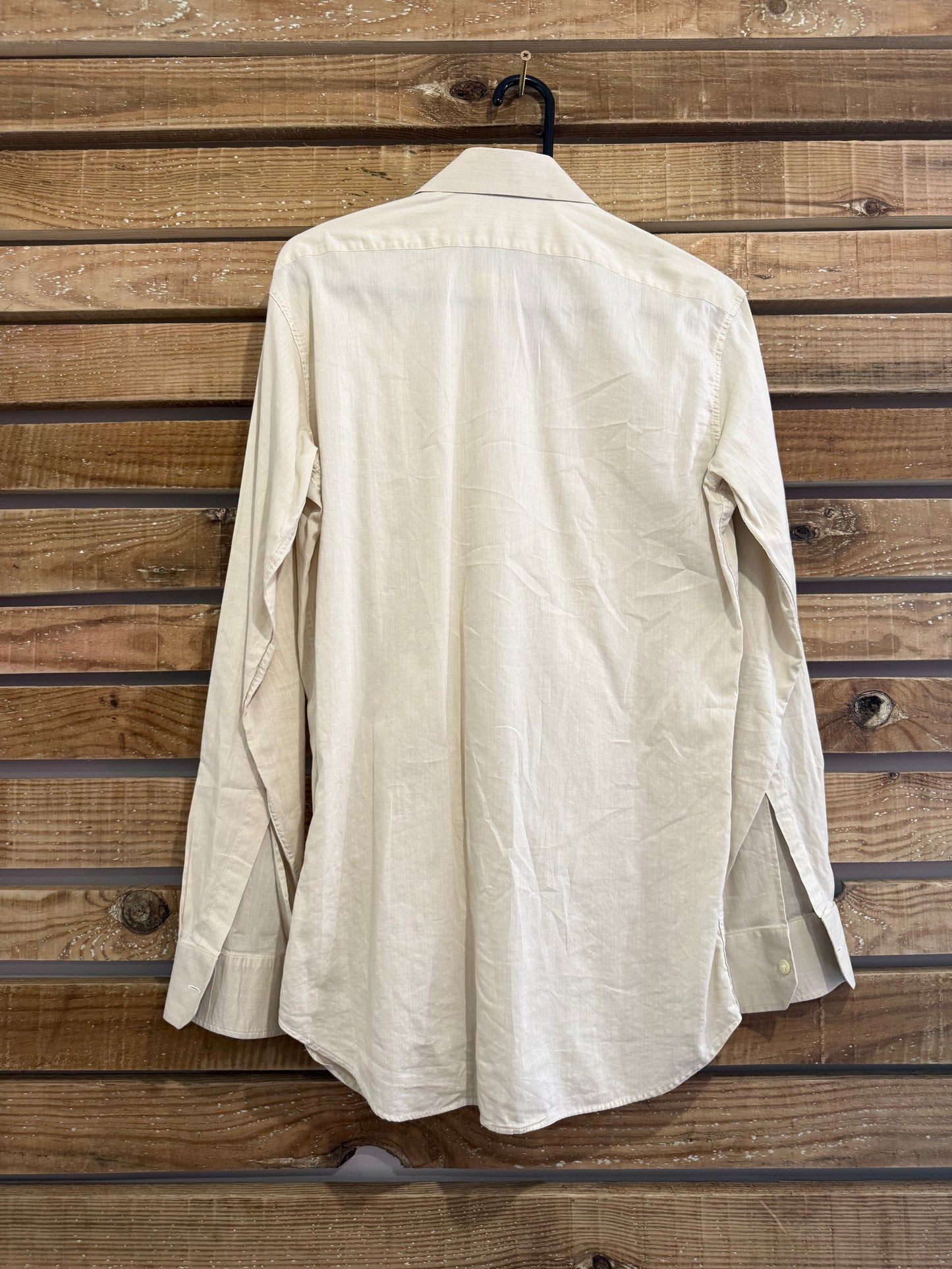 Vintage 80s Liberty of London cream cotton button up top/ shirt. Size Medium. 42” chest.