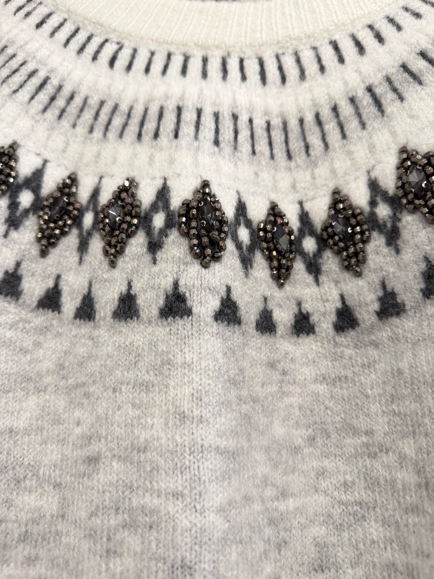 Vintage Y2K fairisle knitted jumper. Festive. Free sizing.