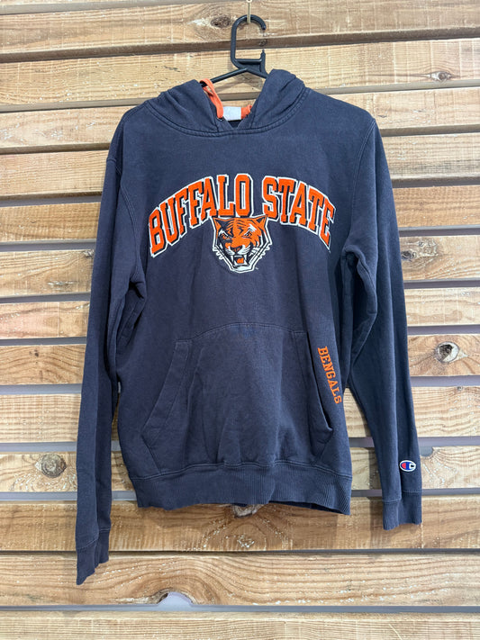 Vintage 90s Champion American Buffalo State Bengals Hoodie/Hooded Sweatshirt. USA. Size Small.