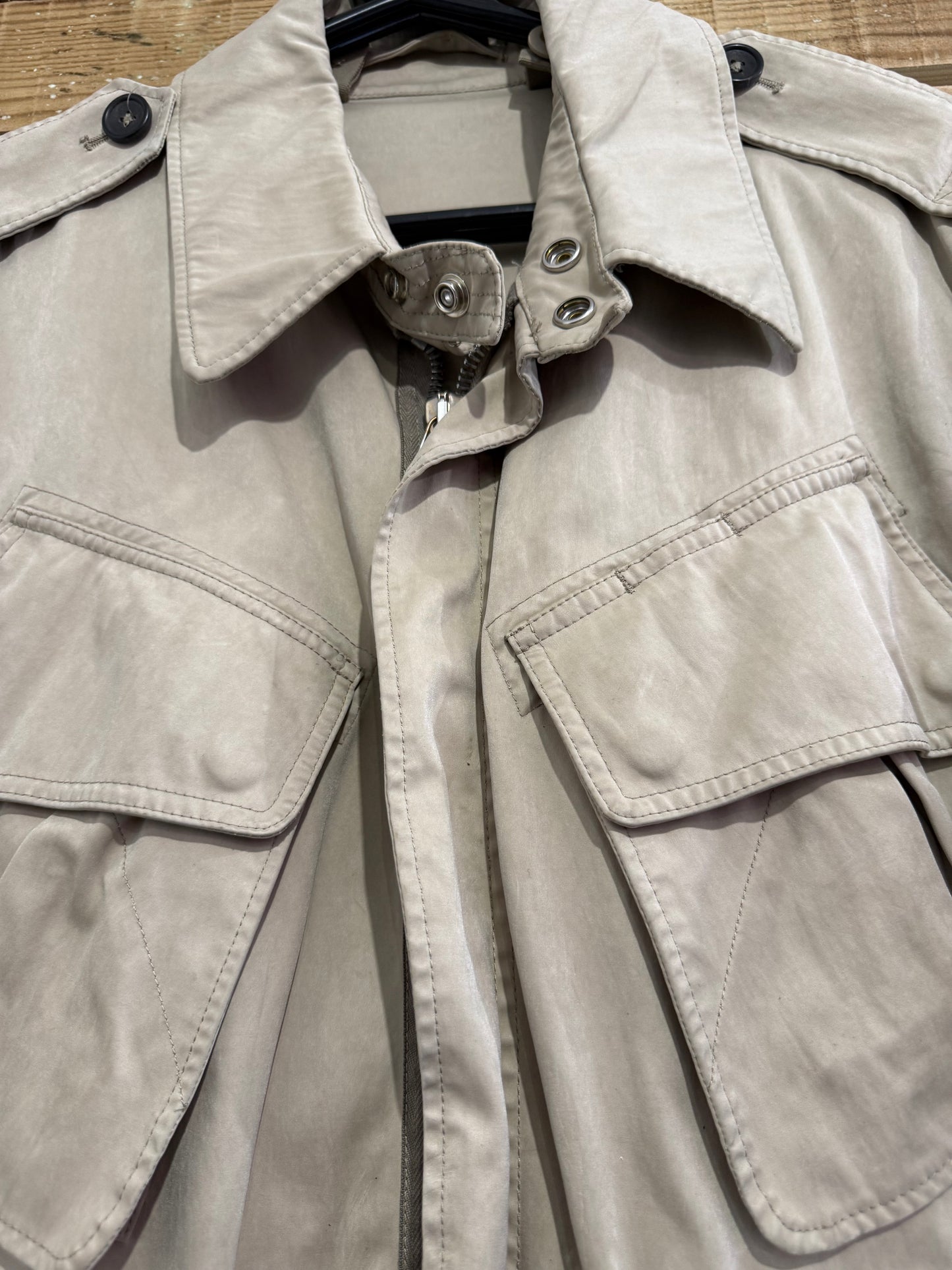 RARE Ten C Parachute Jacket/ Field Jacket. Beige. Size small.