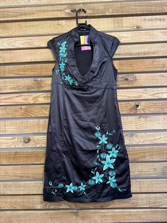 Vintage Y2K Jane Norman Chinese cheongsam dress. Size 12.