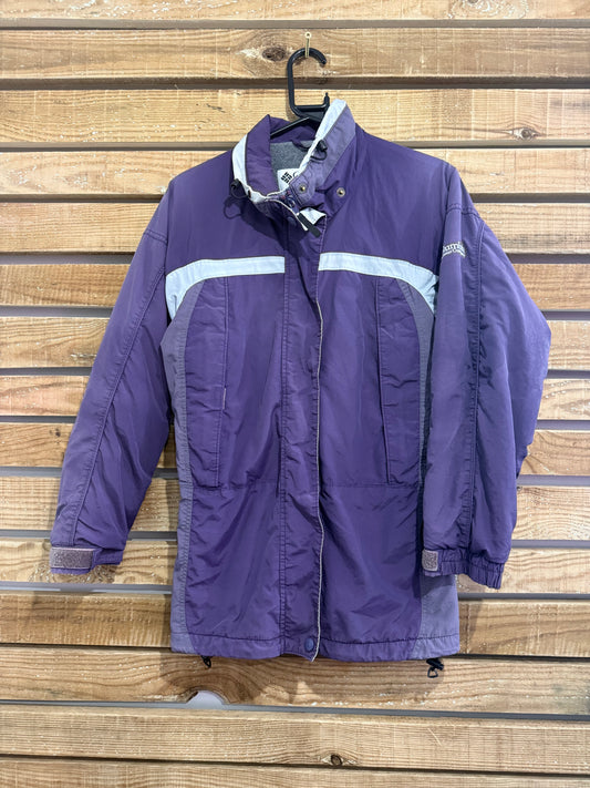Vintage 90s Columbia Waterproof Outdoors Jacket. Size Small. Hiking/ ski. Purple.