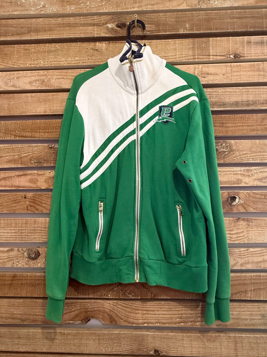 Vintage Y2K Energie zip up sweater. Green. Size Medium.