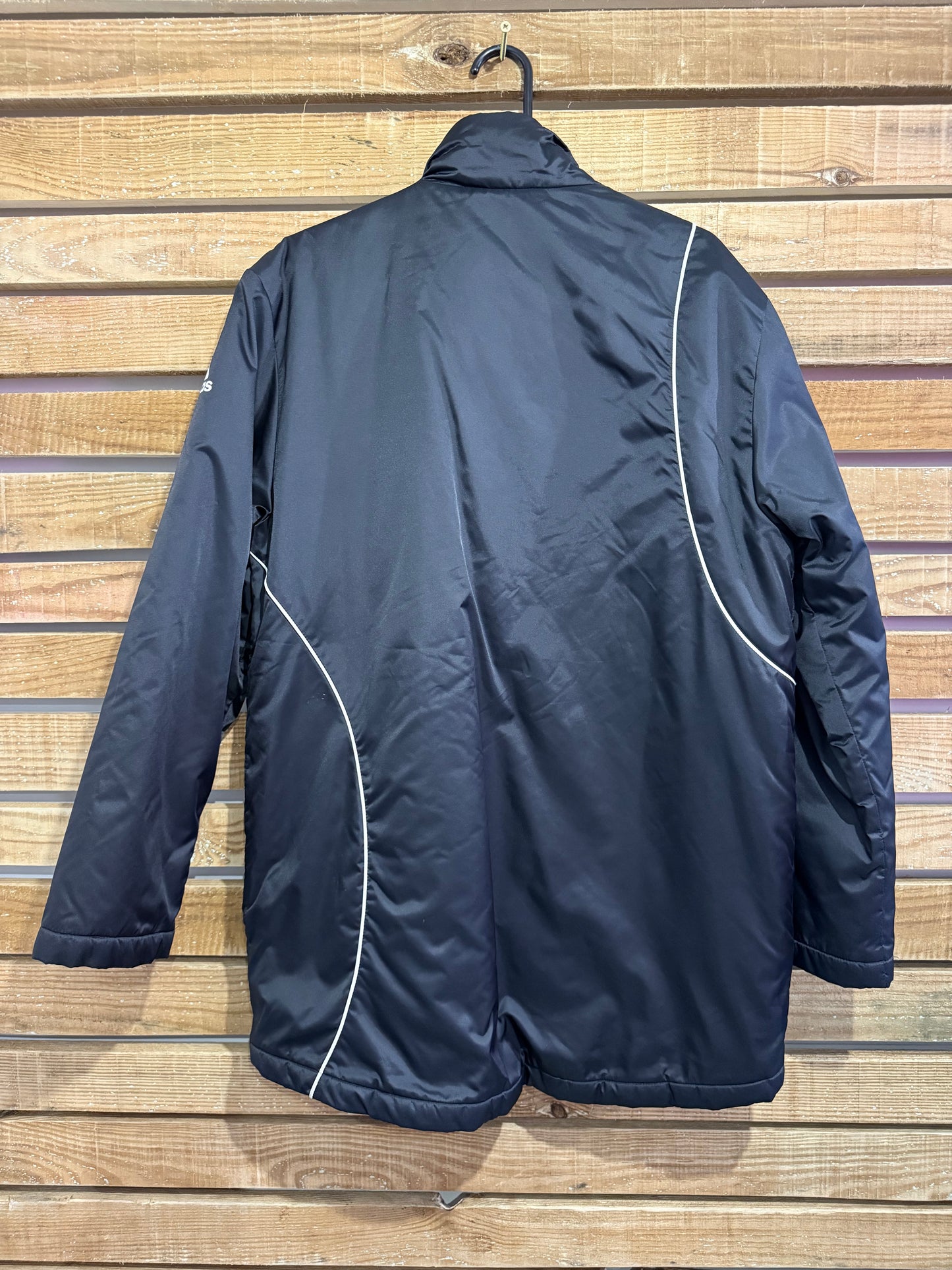 Vintage 90s Adidas waterproof sports jacket. Black. Size large.