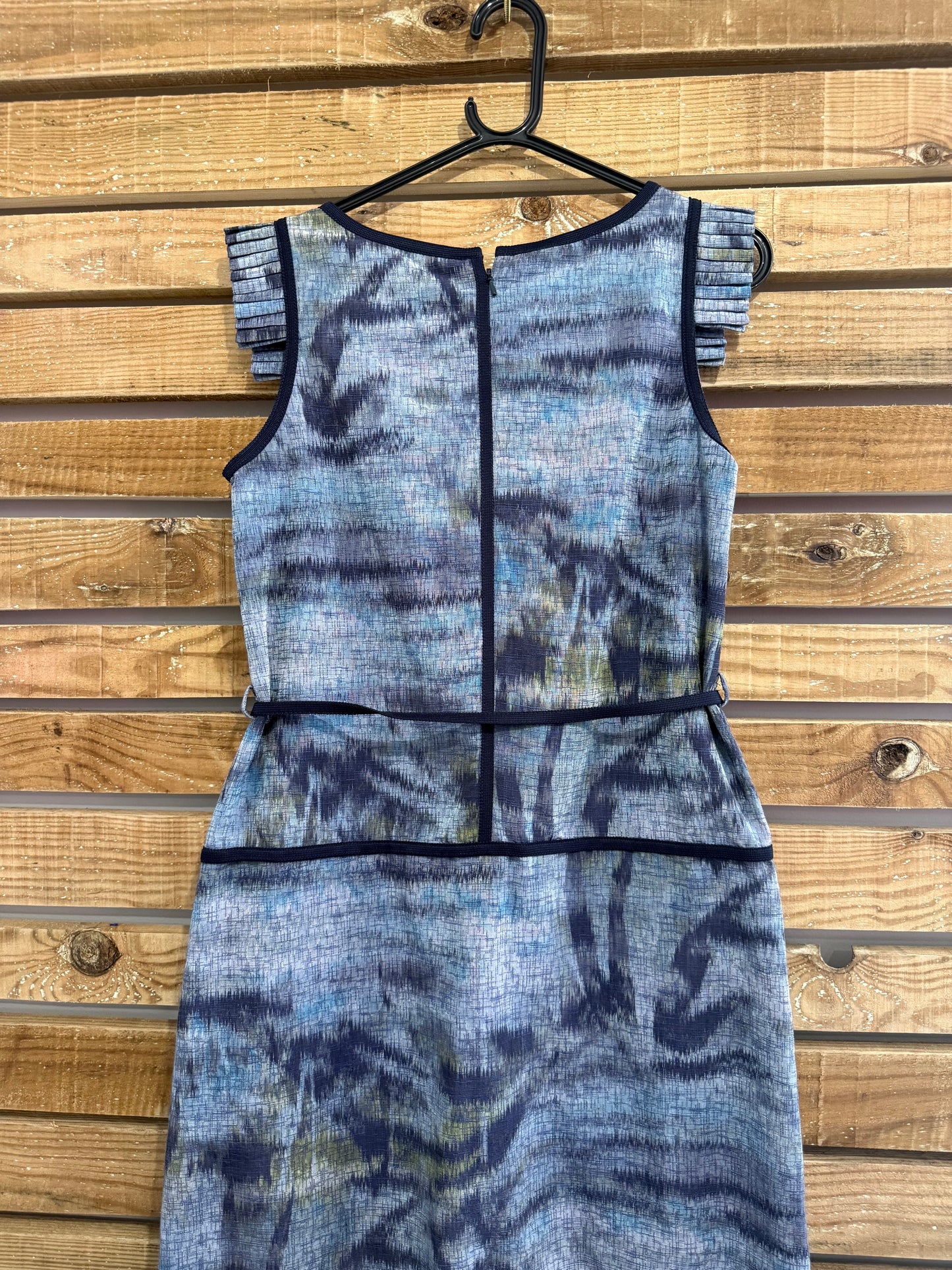 Hobbs patterned shift dress. Blue. Size UK10. Office/ party/ wedding.