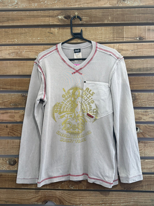 Vintage Y2K Dolce & Gabbana, D&G, RARE Special Offer for Horny Times T-shirt. Size Medium.