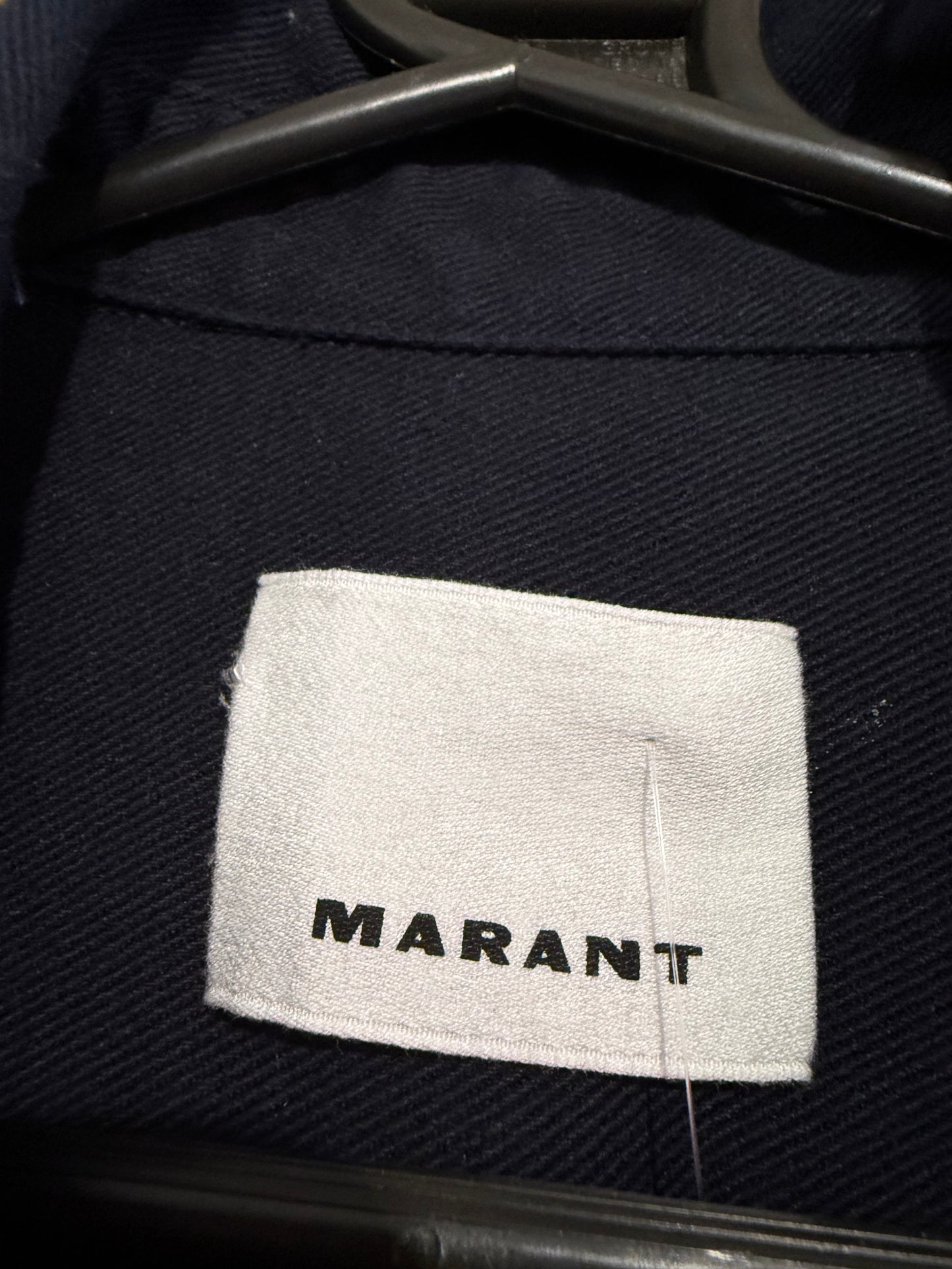 Isabel Marant heavy cotton denim button up blue shirt. Size XS.