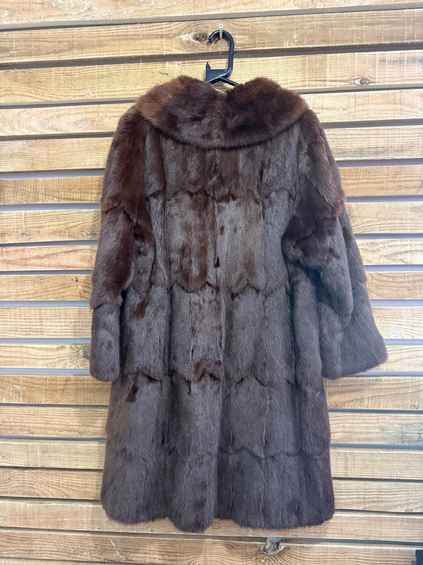 Vintage 60s Browns of Chester Squirrel Fur coat. Brown. Free sizing up to a size 16