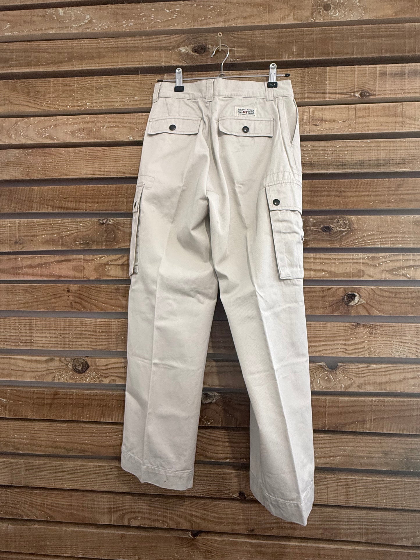 Vintage 90s Ralph Lauren Cargo Trousers/ pants. Children’s Age 10. Beige.