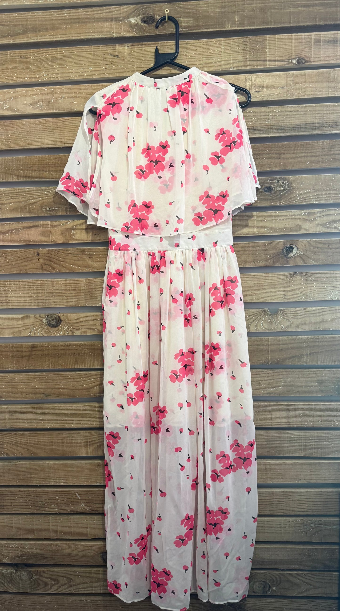 Alice Temperley floral maxi dress. Cape sleeve. Summer/ festival/ evening/wedding. Size 10.