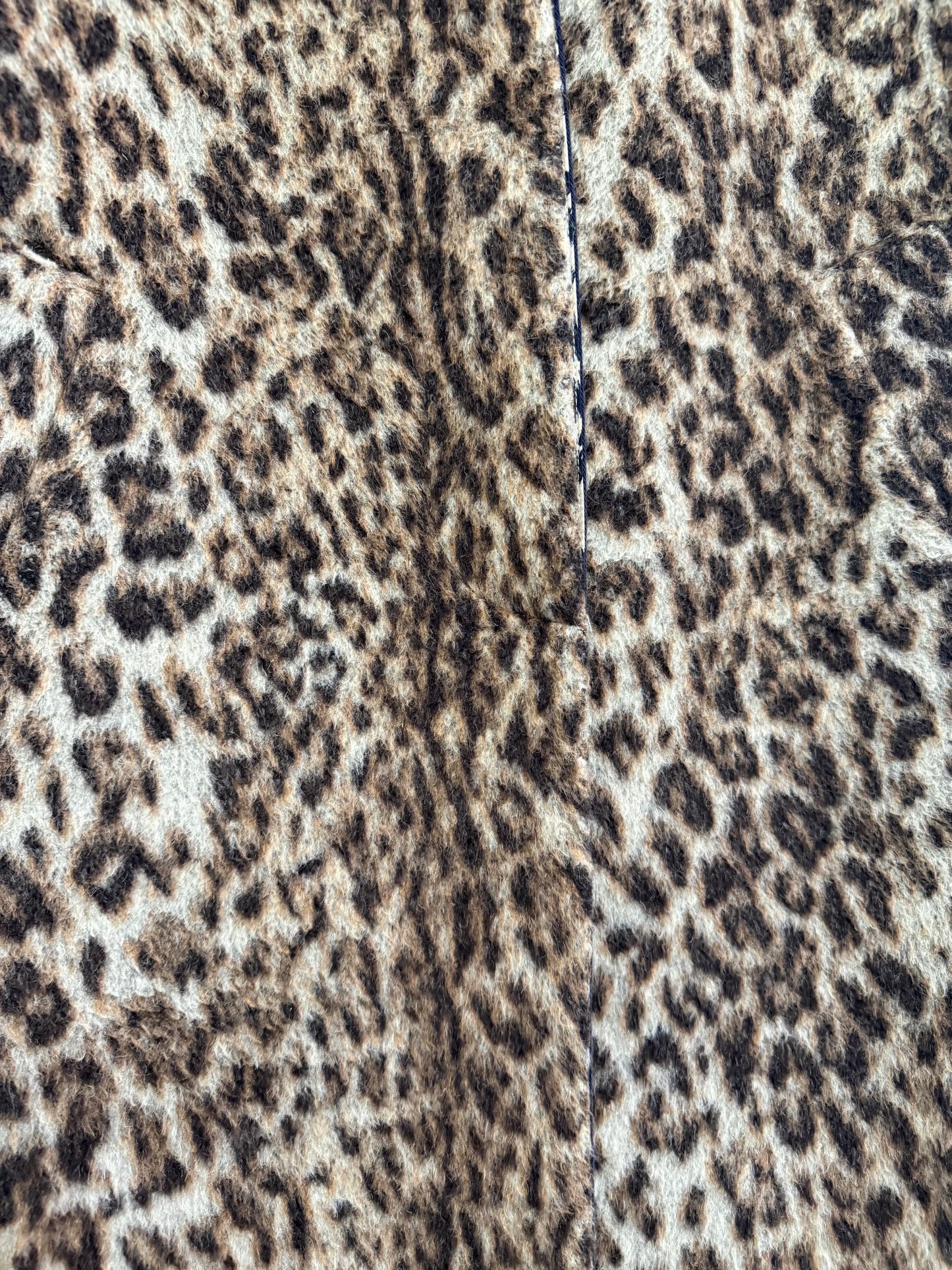 J Crew Leopard print wool blend Coat UK8-10. Size 0.