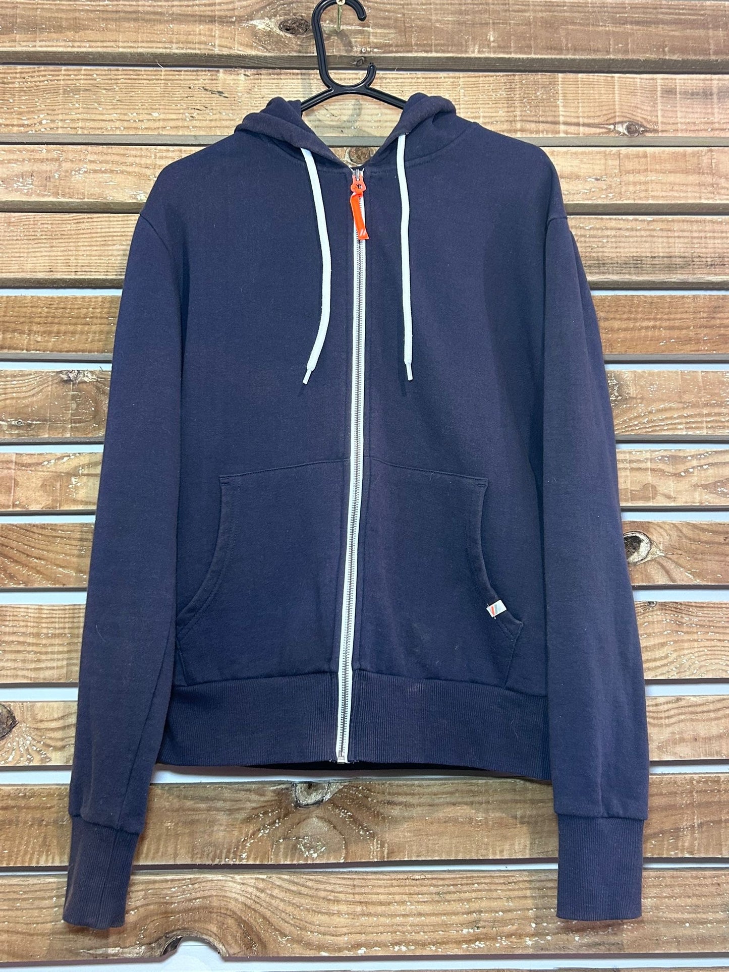 Vintage Y2K Superdry hoodie/ hooded sweater. Blue Size Large.
