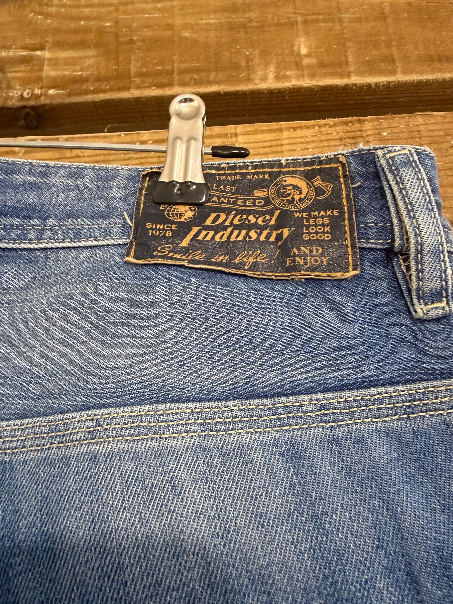 Vintage Y2K Diesel Jeans. Blue. 35” waist” 33” leg.