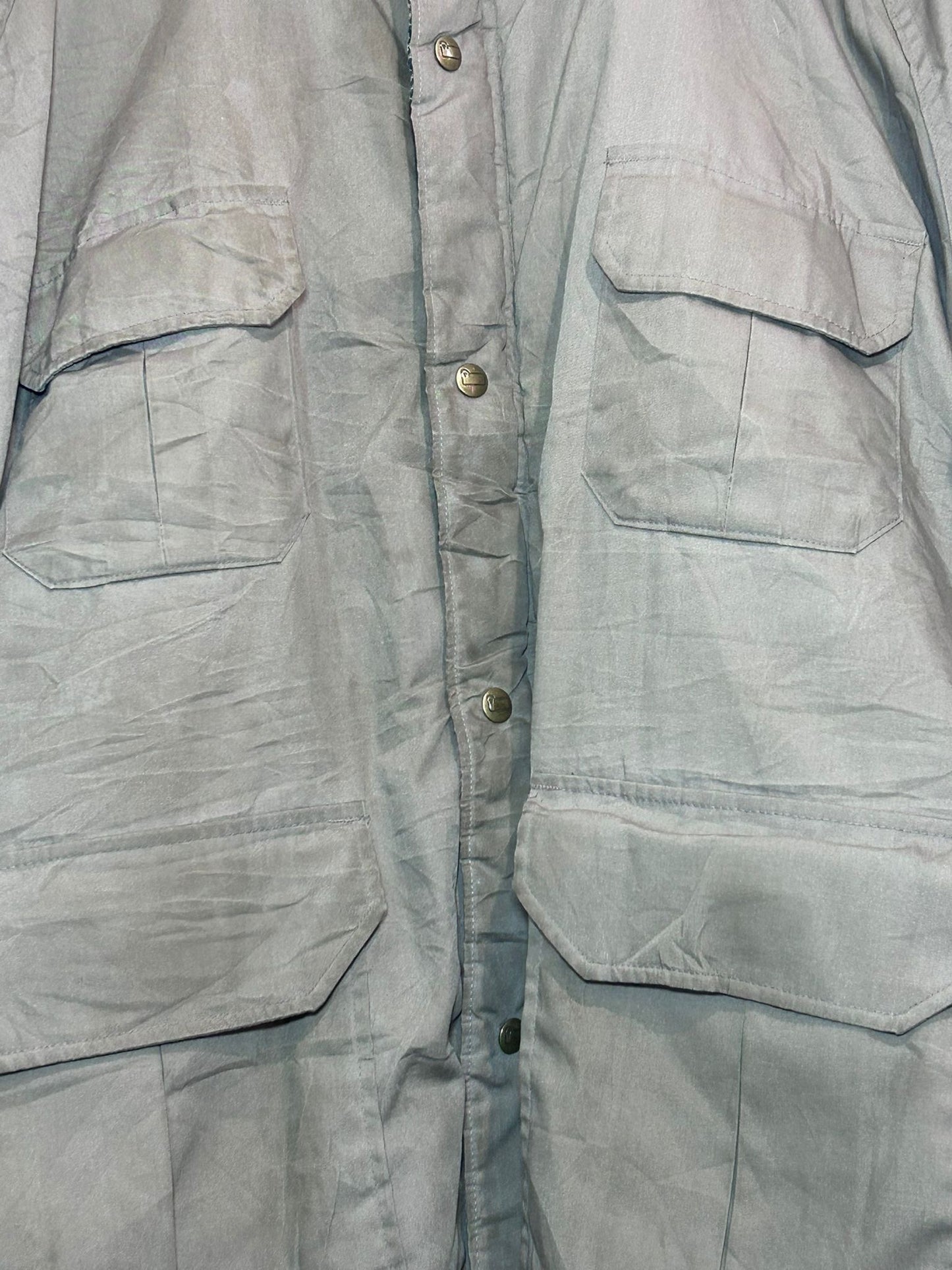 Vintage 90s Woolrich coat in beige. Plaid lined. Winter/ country. Size XL