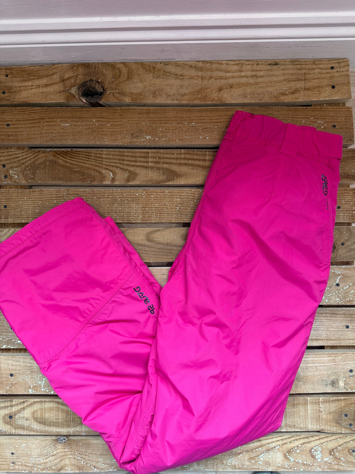 Dare2be ski pants. Sallopettes/ snow pants. Trousers. Size 12. Pink.