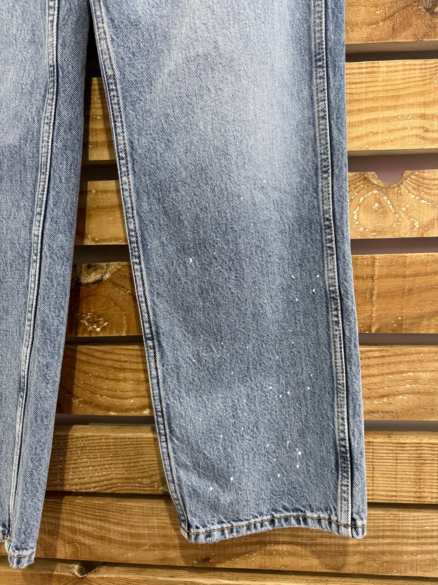 Anine Bing Jeans. Distressed. Blue. Waist 28”