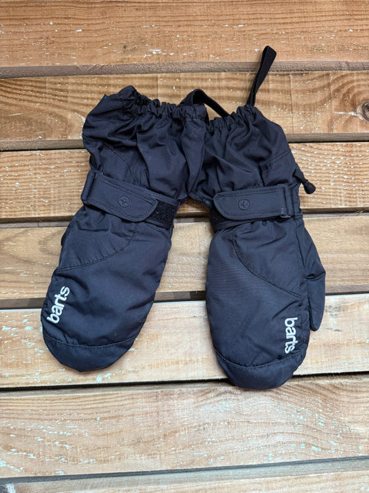 Barts ski gloves/ mittens. Snow. Black. Size 6 (10-12 year old)