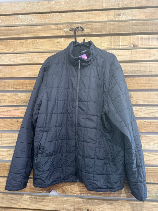 Vintage 90s The North Face Waterproof quilted puffer Outdoors Jacket. Black. Size XL.
