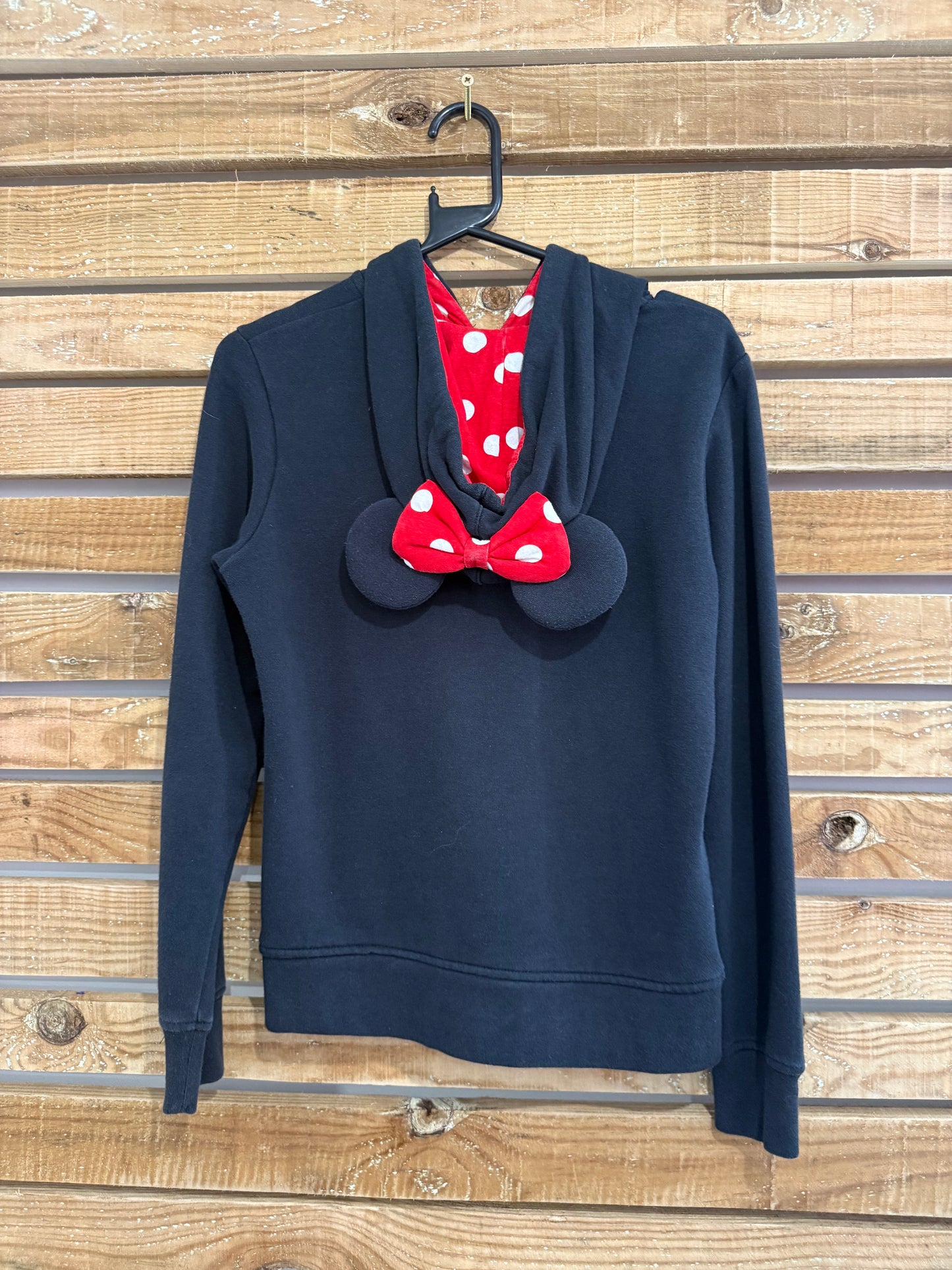 Vintage Y2K Disney Minnie Mouse hoodie/ hooded sweater. Black. Size Small.