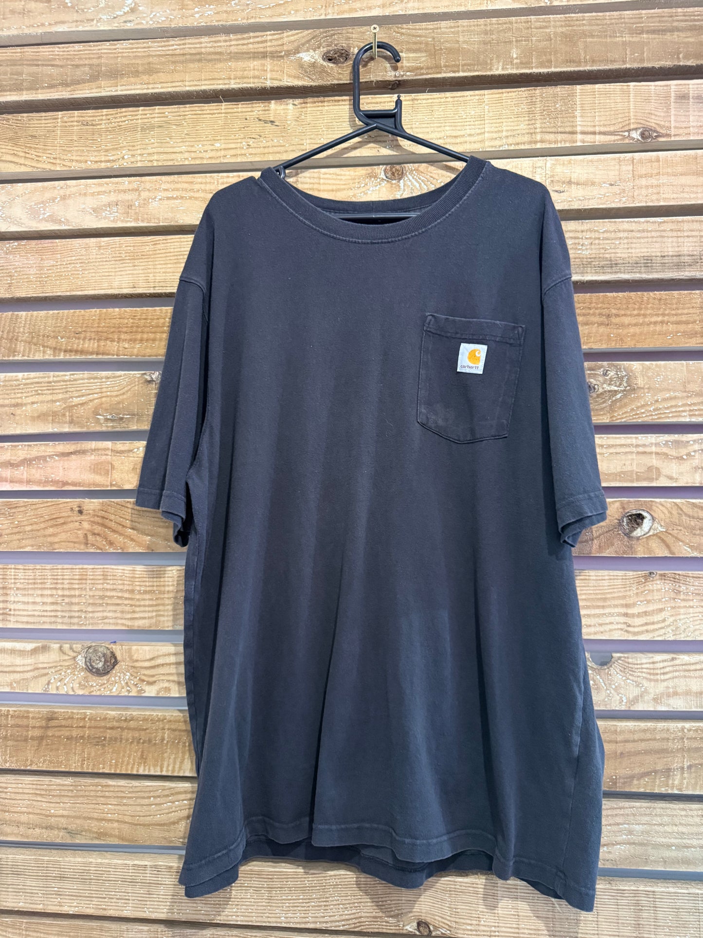 Carhartt logo pocket t-shirt. Black. Workwear/ cowboy/ USA. Size XL.