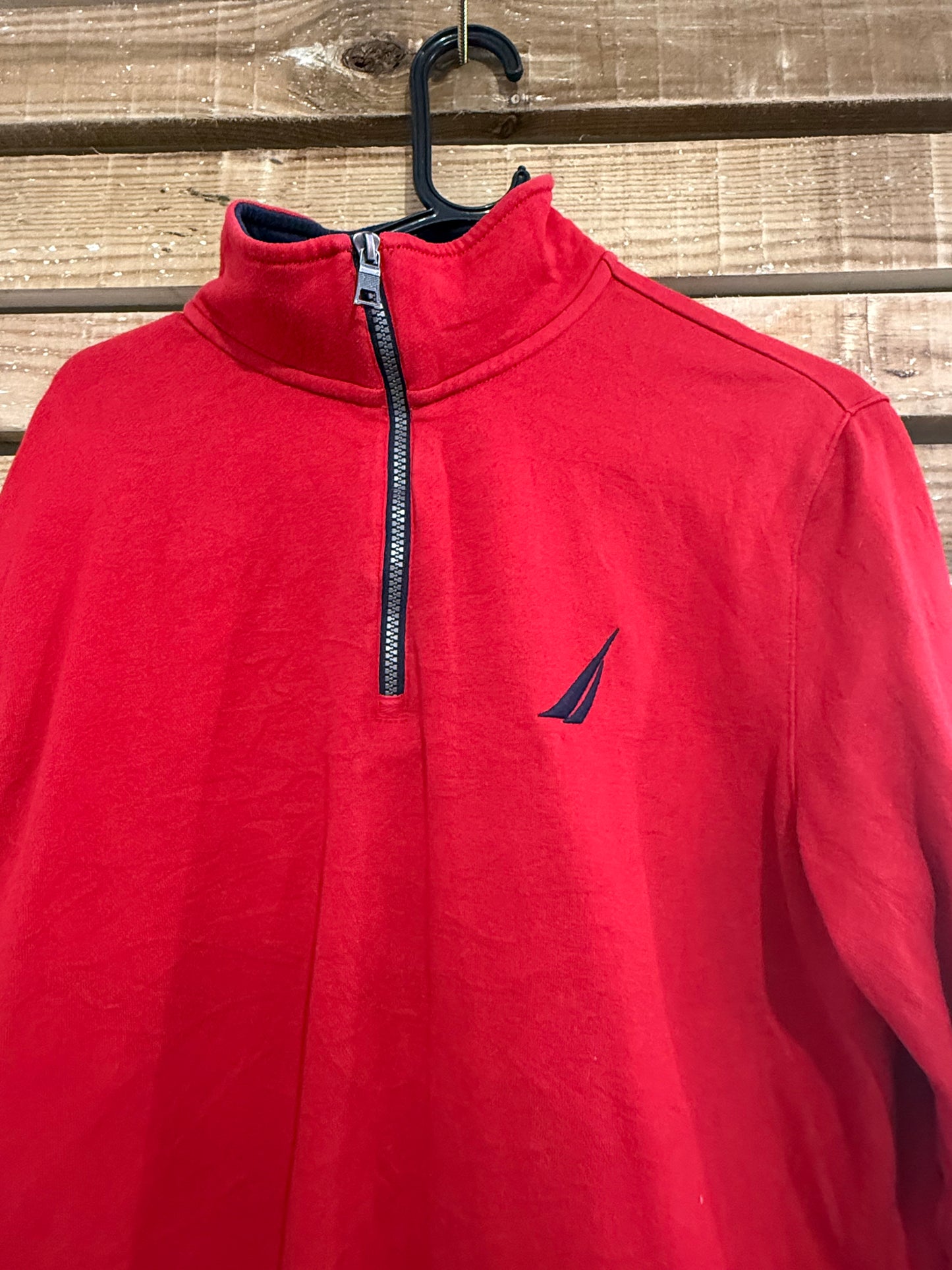 Vintage 90s Nautica 1/4 zip sweater/ sweatshirt. Size Small.