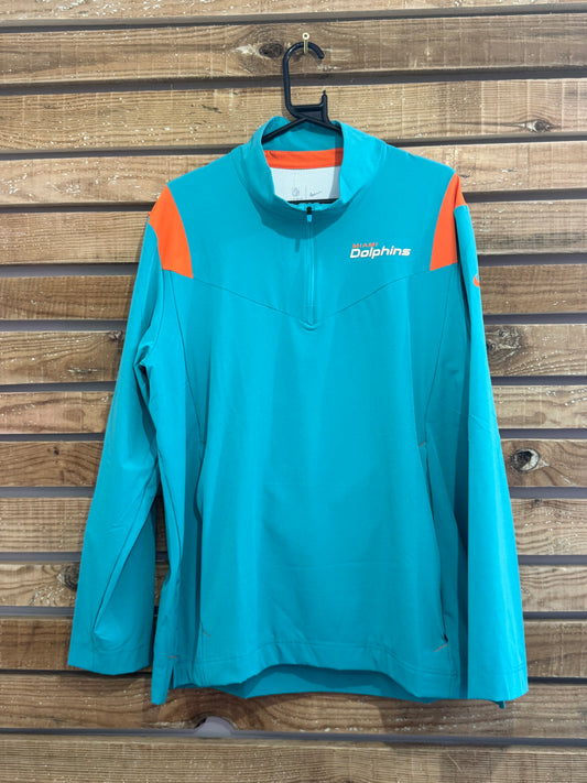 Vintage Y2K Miami Dolphins Nike x NFL 1/4 zip shell jacket. Size Large. USA
