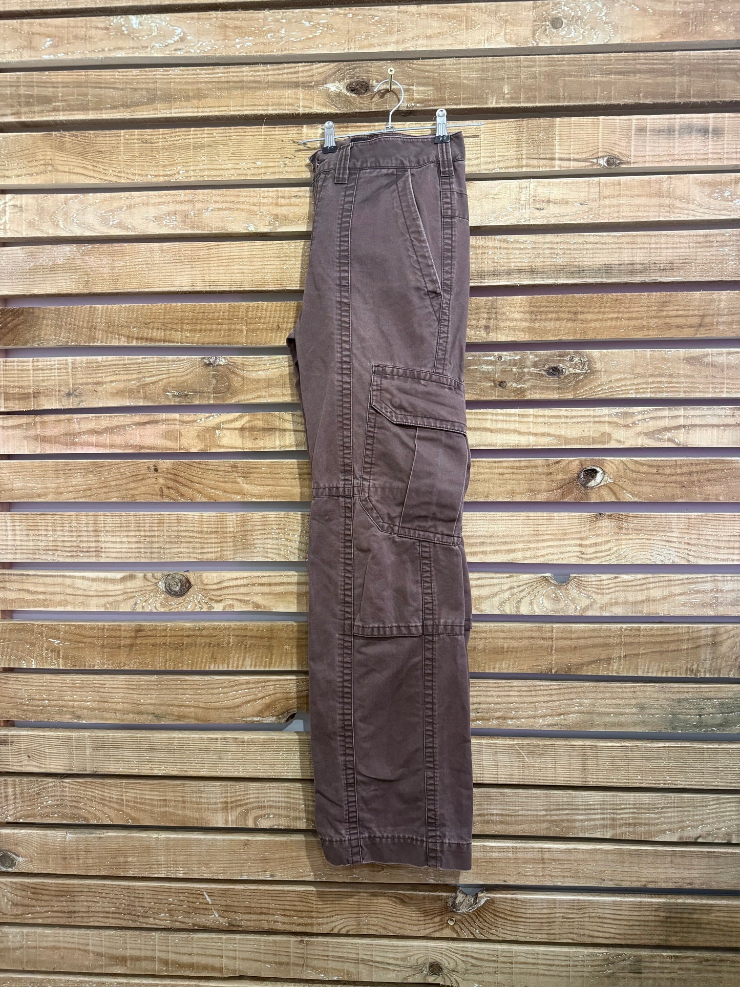 Vintage 90s Calvin Klein cargo jeans pants/ trousers. Brown. 34” waist, 35”leg.