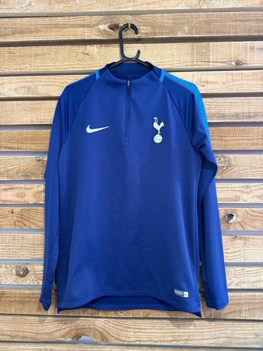 Tottenham 2017-2018 Football Nike dri-fit 1/4 zip drill top. Size Medium.