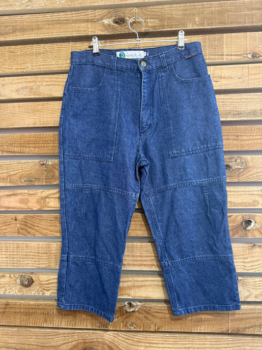 Vintage 90s Red or Dead denim shorts/ Jorts. Medium. 30” waist.