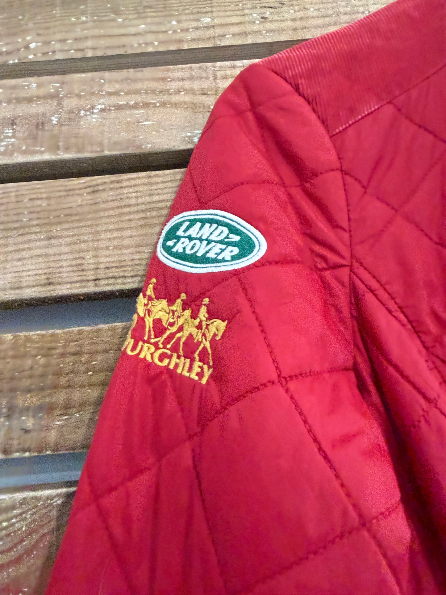 Joules Burghley quilted Jacket/Coat. Red. Horse riding. Size 12.