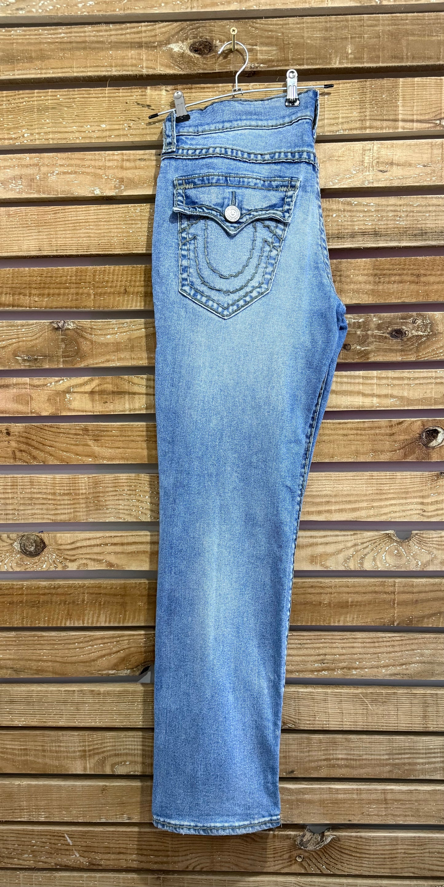 Vintage Y2K True Religion Jeans. Blue. 34” waist, 33” leg.