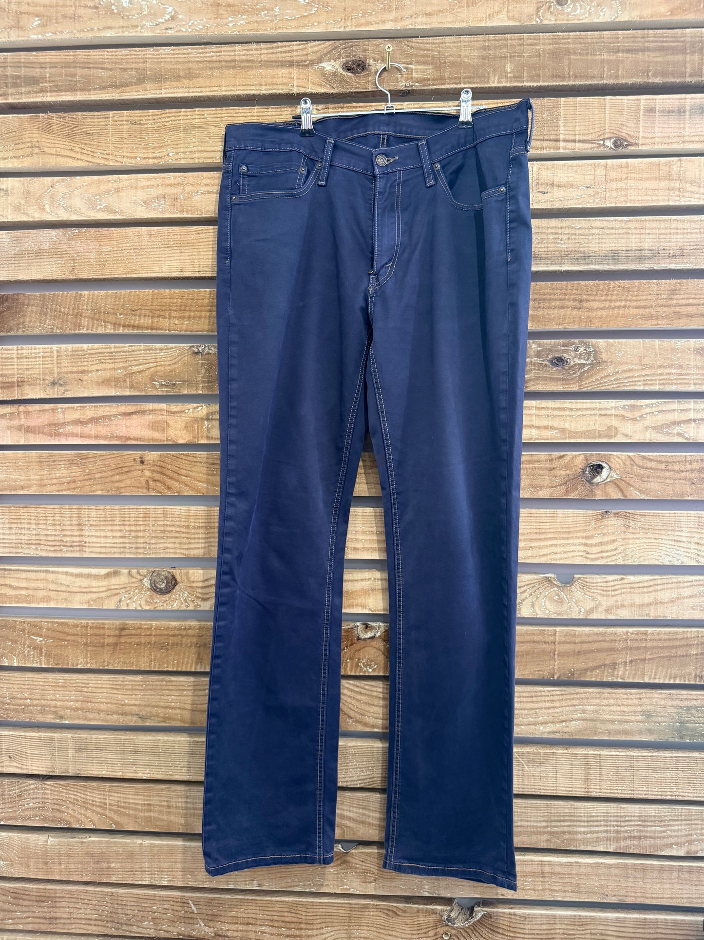 Vintage 90s Levi’s 541 Over-dyed Dark Blue/ Indigo Jeans. Waist 36” leg 32”