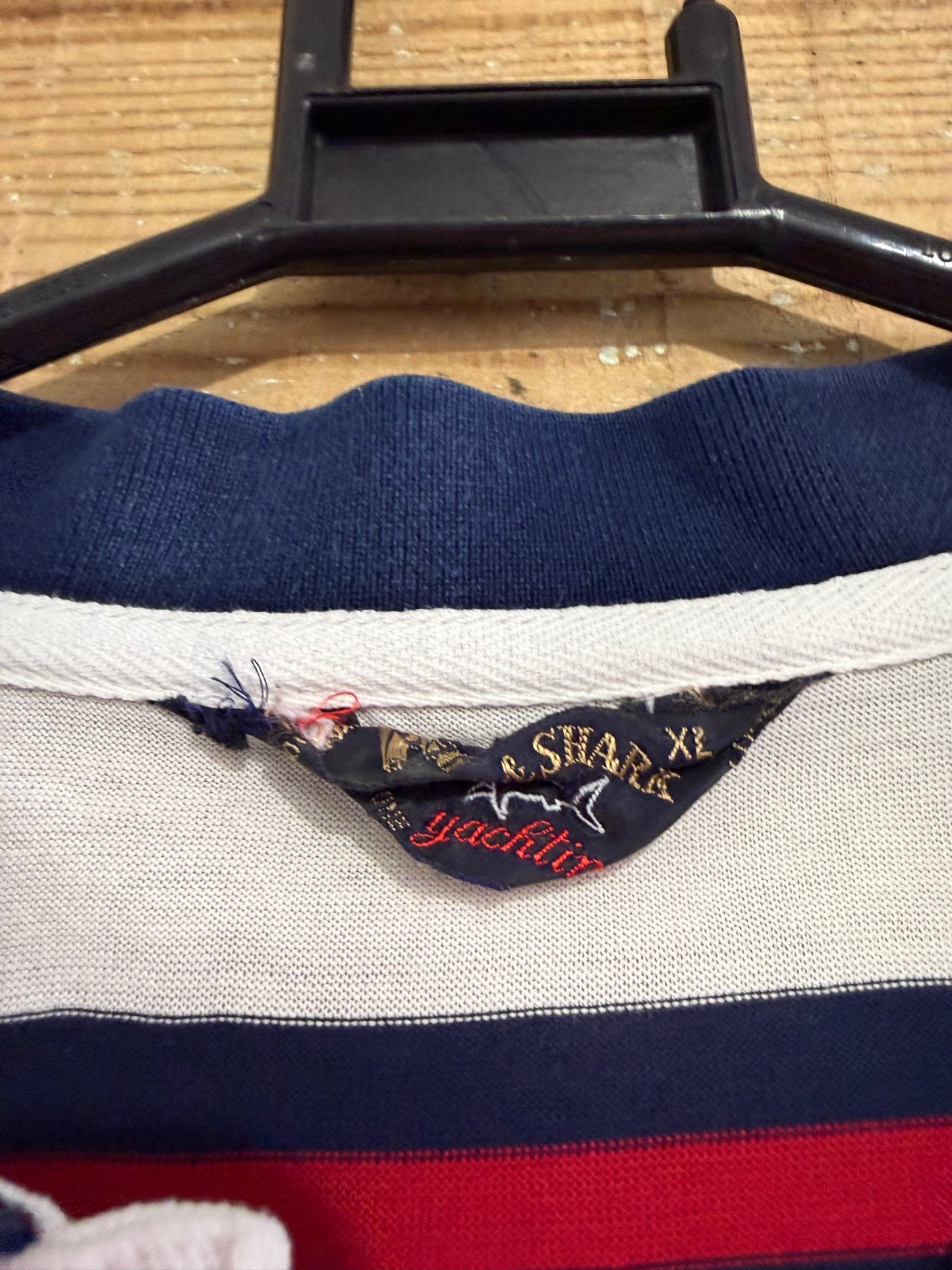 Vintage 90s Paul & Shark polo shirt. Striped. Size XL. 52” chest.