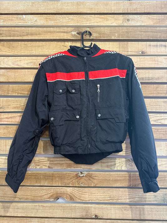 Vintage Y2K Frank Thomas racing/ biker jacket. Size Medium.