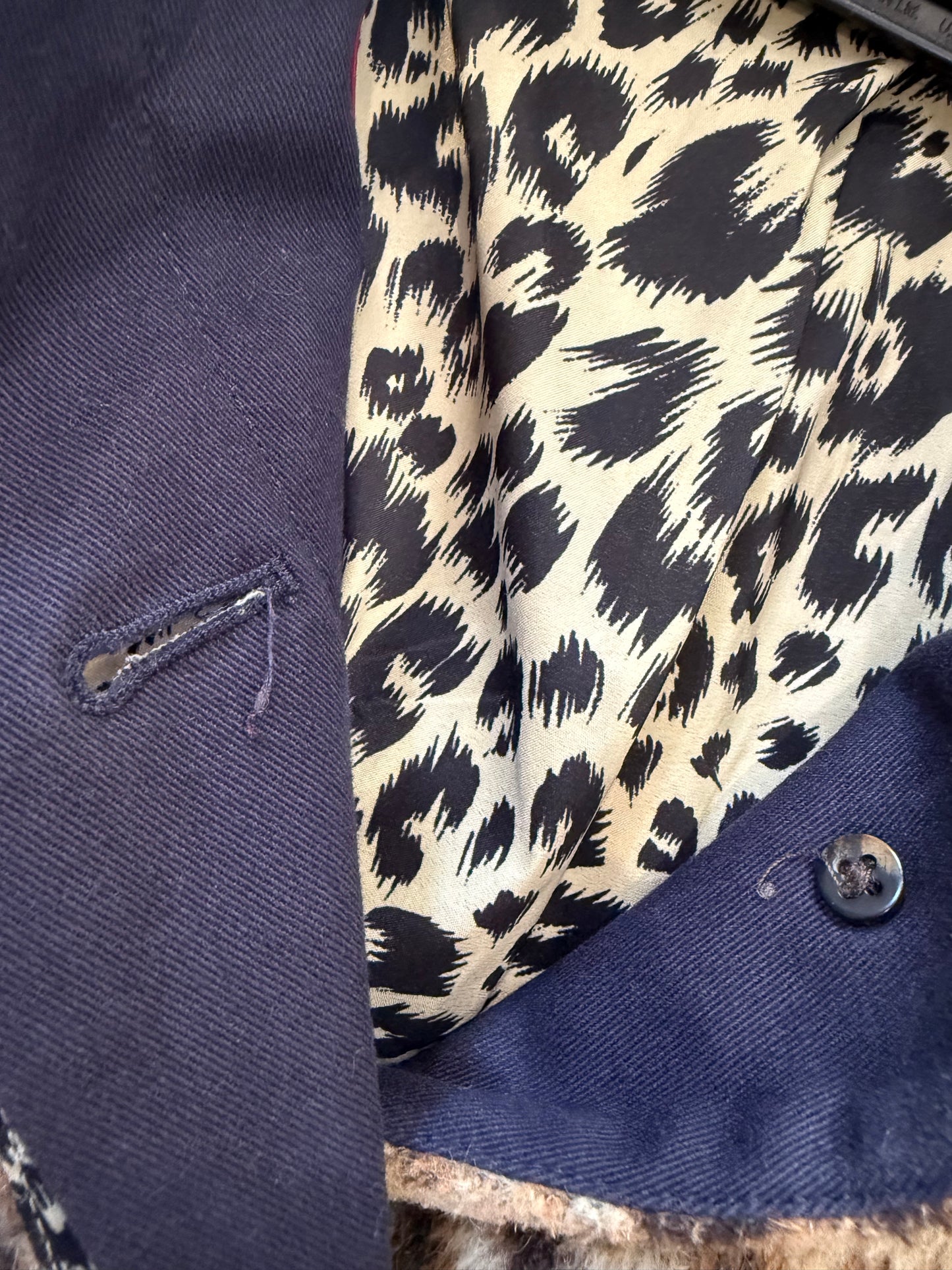 J Crew Leopard print wool blend Coat UK8-10. Size 0.