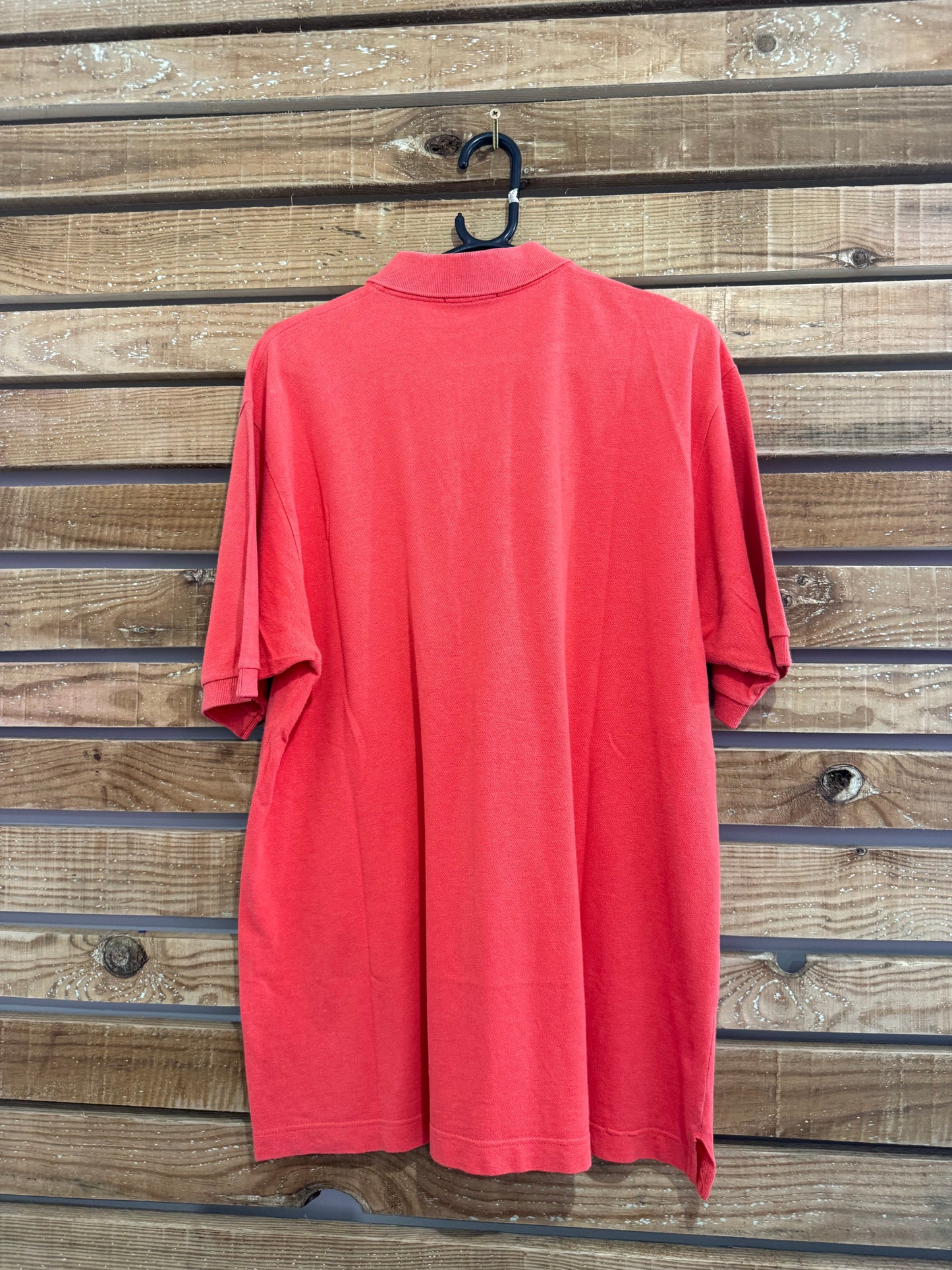 Vintage 90s Sergio Tacchini polo shirt. Red. Size Large. 48” chest.