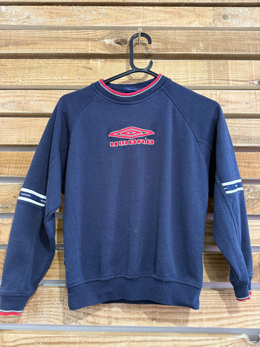 Vintage 90s Umbro spell-out sweater/ sweatshirt. Kids. 140cm