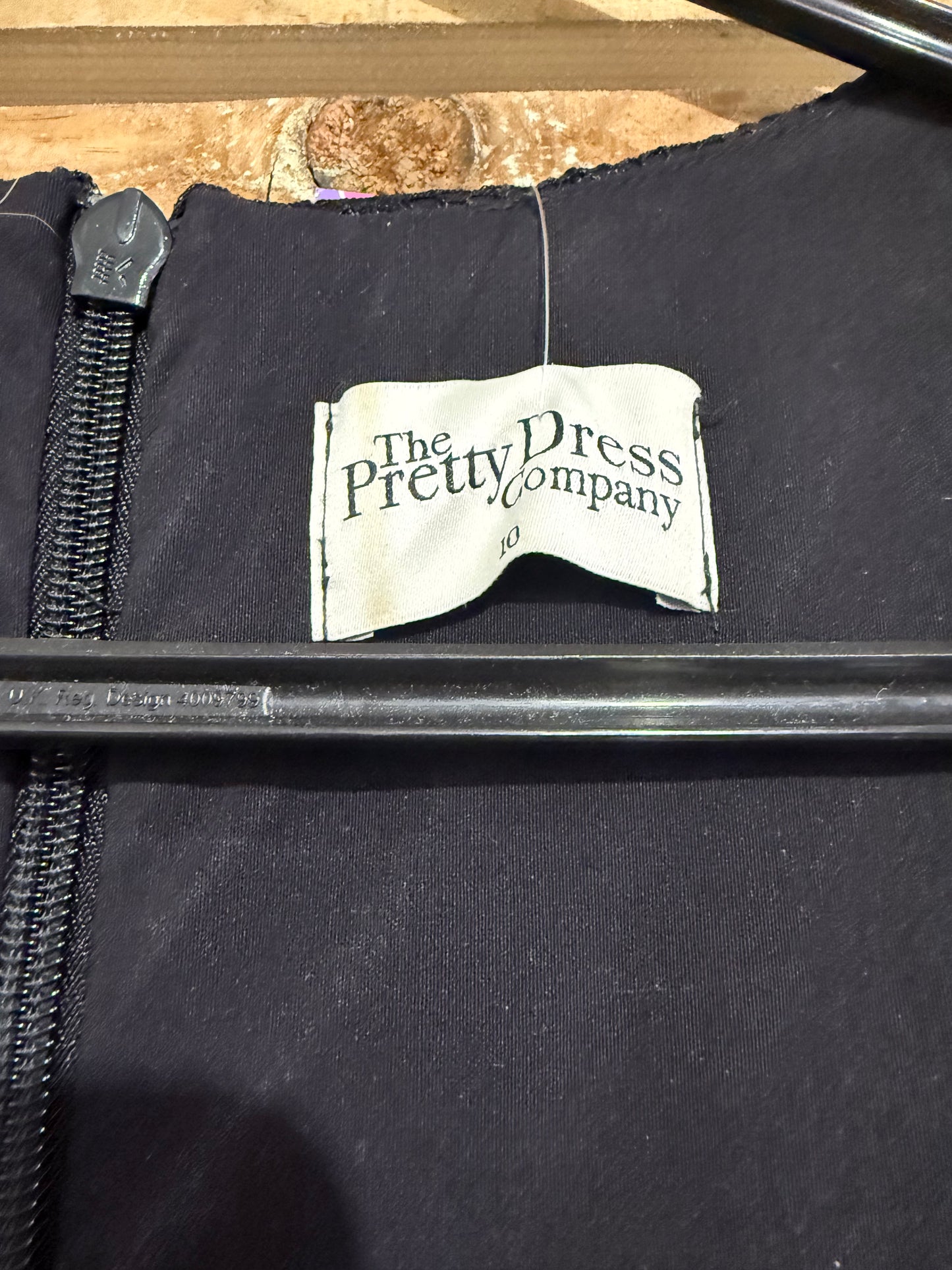 The pretty dress company black lace dress. Size UK8. Goth/ Christmas/ party. LBD