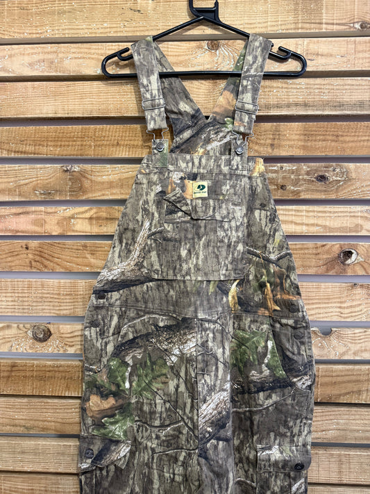 Mossy Oak Realtree Camo Bib overalls/ dungarees. Fishing/ hunting/ festival. Large. Deadstock
