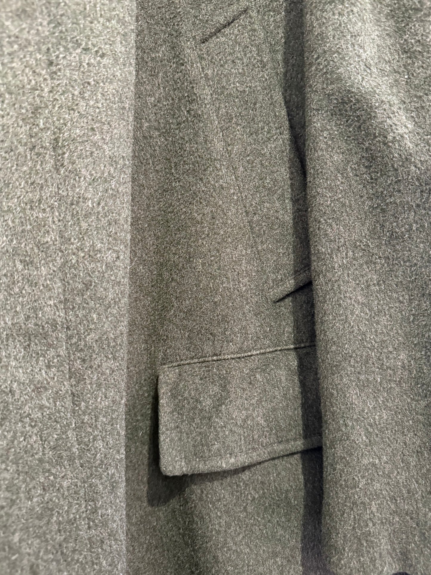 Vintage 80s Salko Austria Loden alpaca wool Coat. Green. Size large. 46” chest.