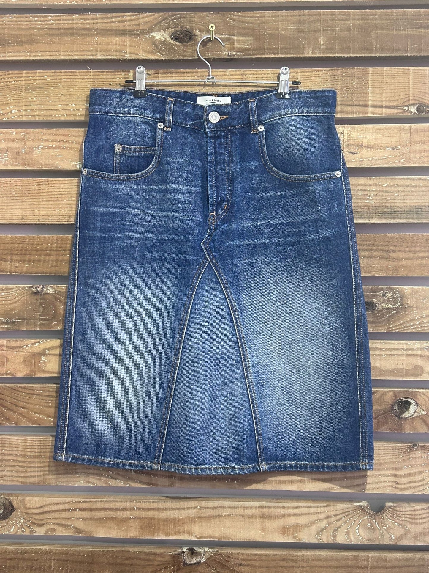 Isabel Marant ètoile Fiali denim midi skirt. Eu38. Size UK12 32” waist.