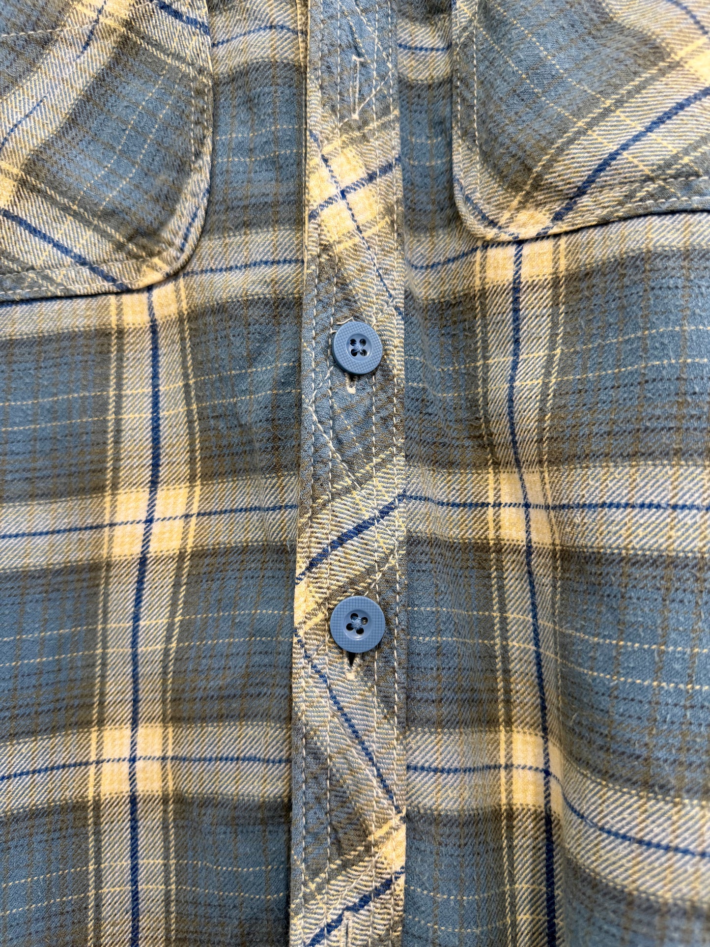 Vintage Y2K Superdry checked flannel plaid button up hooded shirt. Hoodie. Size XXL.