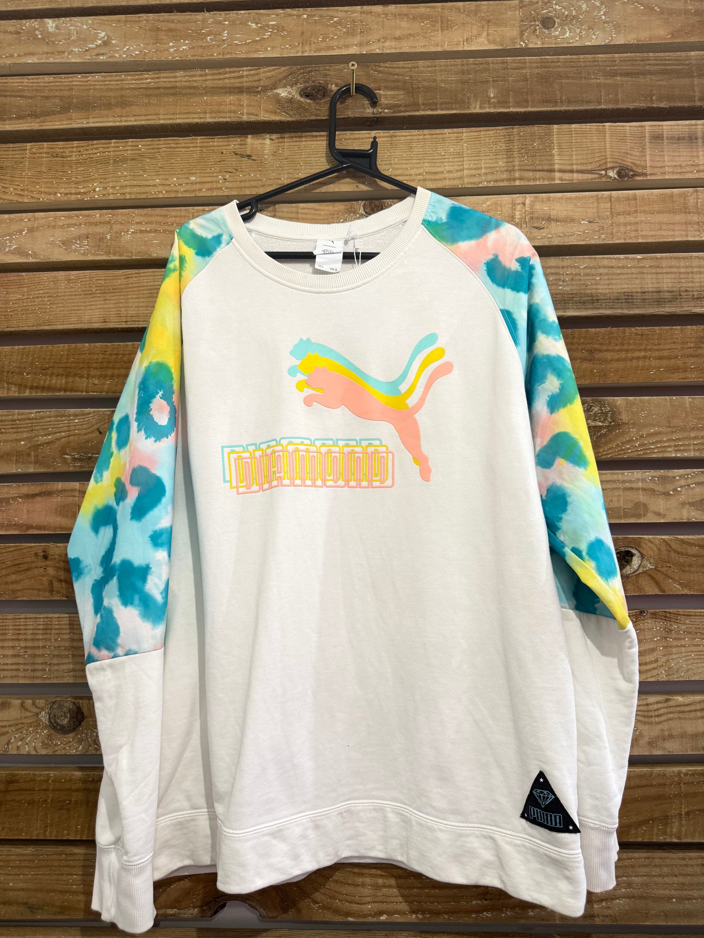 Puma x Diamond Crew sweater/ sweatshirt. Size Large.