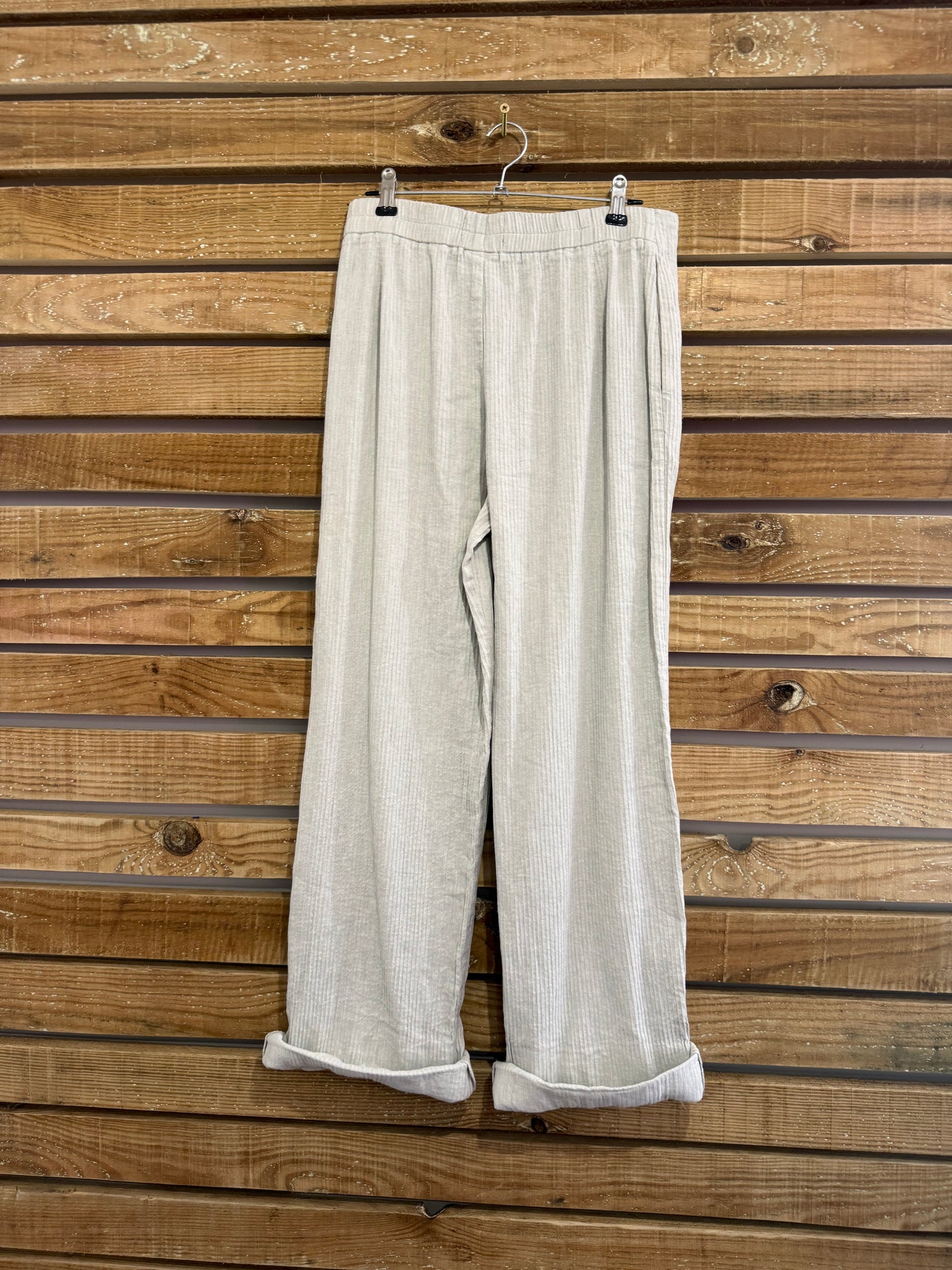 OSKA striped linen & cotton trousers. Summer/ beach.  28” waist. UK8