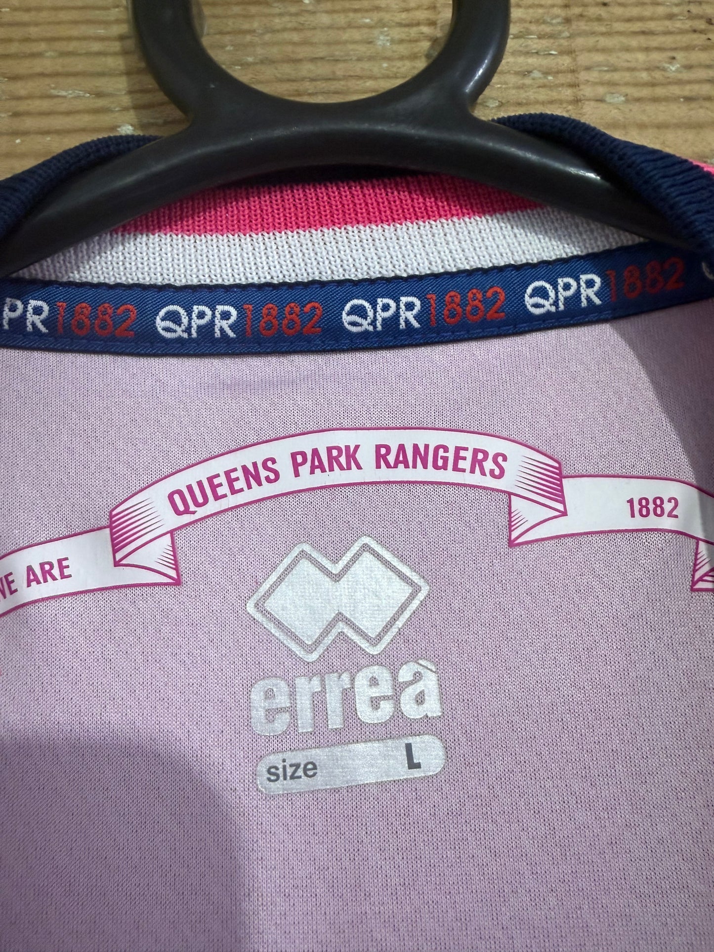 Queens Park Rangers (QPR) Errea 2018-2019 Away Football Shirt. Size Large.